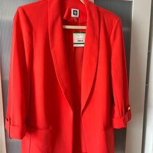 Ann Klein Long Blazer L